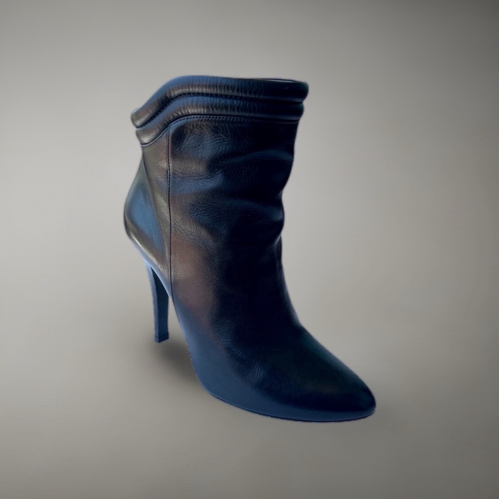 Barbara Bui - Black Leather Heeled Ankle Boots - Size 37